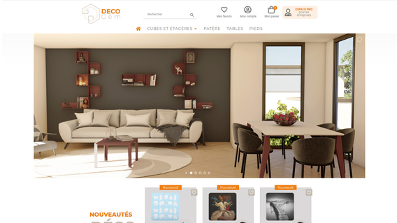 Site Internet e-commerce Déco-Gem