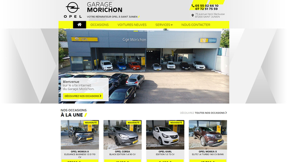 Nouveau site internet du garage Morichon