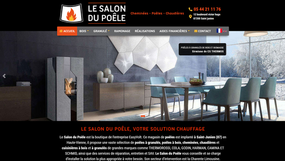 Site Internet de l'entreprise Le salon du poêle